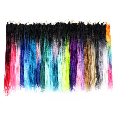 Wholesale Chemical Fiber Hand Rub Two-Strand African Color Hair Extension Dreadlocks European and American Style Wig...