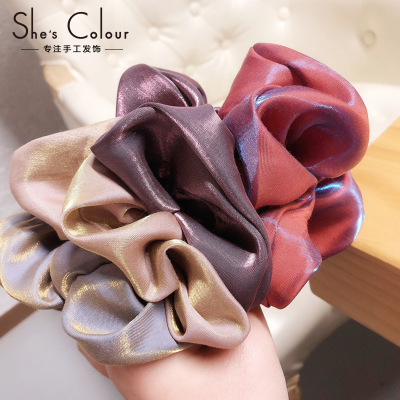 Pork Intestine Hair Band Female Hairtie Hair Band Tie Head Flower 2022 New High Sense Hairware Mori Fairy Beautiful