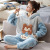 Autumn and Winter Coral Velvet Pajamas Women's Thickened Fleece-Lined Thickened 2021 New Flannel Home Wear Suit