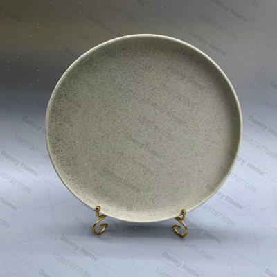 Ceramic Dish Ceramic Plate Ceramic Dish Main Course Plate Monochrome Plate Restaurant Plate Household Plate Wholesale Spot