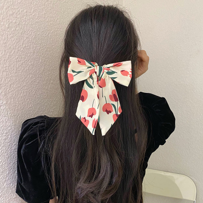Bow Ribbon Headband Small Rubber Band Hair Band Female Hair Rope Leather Case 2021new Online Red Hair Ornament
