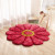 Thickened 3D Three-Dimensional SUNFLOWER Mat Simple Rug Bedroom Living Room Bedside Blanket round Floor Mat Computer Chair Mat Floor Mat