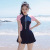 One-Piece Swimsuit Women's Swimwear Women's Dress Style Conservative plus Size 2022 New Hot Spring Swimsuit Wholesale