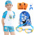 Jiehu Children's Swimsuit Boys and Girls Swimming Cap Swimming Goggles Seven-Piece One Piece Dropshipping Jh1890 Children's Swimsuit Set