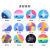 Jiejia Silicone Swimming Cap Jiejia in Stock Wholesale Waterproof High Elastic MC Multi-Color Unisex Swimming Cap