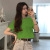 [9.9 Free Shipping] Celebrity Style Black Short T-shirt Women's Short Sleeve Korean Slim Fit Belly Button Sexy Top Fashion