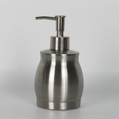 Spot Household 304 Stainless Steel Latex Bottle 390ml Manual Soap Dispenser Bathroom One-Piece Starting Batch