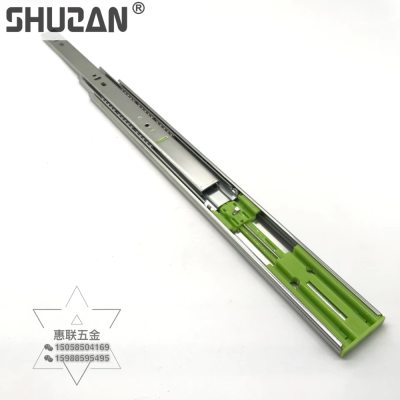 Shuzan Export Self-Locking Ball Drawer Slide Damping Buffer Mute Track Furniture Hardware Accessories,