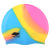 Jiejia Silicone Swimming Cap Jiejia in Stock Wholesale Waterproof High Elastic MC Multi-Color Unisex Swimming Cap