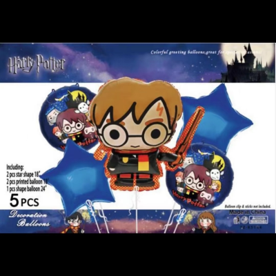 New Harry Potter Aluminum Balloon Harry Potter Theme Birthday Baby Party Gathering Atmosphere Layout