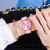 Women's Korean-Style Fashionable Color Face Diamond Scale Belt Fashion Watch Simple Temperament Women's Watch Quartz Watch