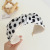 Japanese and Korean New Hair Accessories Simple Polka Dot Fabric Contrast Color Knot in the Middle High Head Wide Brim Hair Band Hair Accessories Female R464