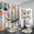 Digital Printing Waterproof Dacron Flower Series Shower Curtain Set Three-Piece Set Four-Piece Set
