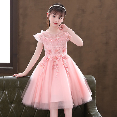 Girls' Dress Summer Dress Wholesale Korean Style Western Style Little Girl Puffy Mesh Princess Dress Children's Dress