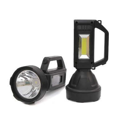 New Cob Solar Torch Led Strong Light Rechargeable Hand Lamp Household Emergency Light Hand-Held Flashlight