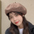 British Retro Plaid Octagonal Hat Student Casual Simple Beret Autumn New Painter Cap Children Look Small