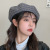 British Retro Plaid Octagonal Hat Student Casual Simple Beret Autumn New Painter Cap Children Look Small