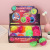 Flashing Light 7.5cm Two-Color Transparent Acanthosphere + Rope Plastic Plastic Children 'S Puzzle Strange Squeezing Toy Decompression Toy