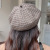 British Retro Plaid Octagonal Hat Student Casual Simple Beret Autumn New Painter Cap Children Look Small