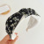 Korean Style Dongdaemun New Fresh Printed Headband Small Floral Cross-Knotted Headband Fashion Female Hair Accessories F953