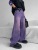 American Retro High Street Purple Jeans Men's Summer Loose Straight Ins Fashion Brand Niche Wide Leg Casual Trousers