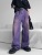 American Retro High Street Purple Jeans Men's Summer Loose Straight Ins Fashion Brand Niche Wide Leg Casual Trousers