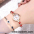 Korean Style Stylish Colored Diamond Small Bracelet Watch Women's Imitation Pearl Series Alloy Elegant Bracelet Women's Watch Quartz