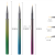 Manicure Implement Line Drawing Pen 3 Pen Set Fluoresent Marker Painting Pen Colorful Metal Rod Pen Manicure Brush