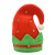 Christmas Hat Christmas Decoration Supplies Halloween Flannel Bell Elf Hat Christmas Cute Funny Party Use