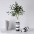 Nordic Simple Black and White Horizontal Pattern Ceramic Vase Model Room Living Room Entrance Dried Flower and Flowerpot Soft Home Decoration