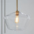 Nordic Glass Chandelier Modern Minimalist Living Room Dining Room Three-Head Coffee Shop Bedroom Light Luxury Creative Personality Small Droplight