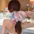 Floral Gauzy Large Intestine Hair Band Printed Hair Rope Female Ponytail Hair Band Bow Headdress Ribbon Headband Summer