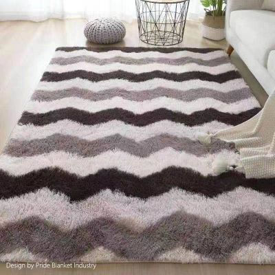 Wholesale Silk Carpet Living Room Bedroom Carpet Soft Foot Mat Long-Wool Rug Customizable Bedside Carpet