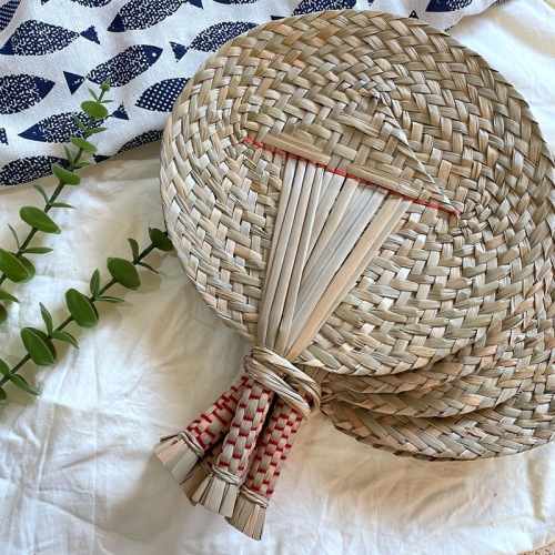 fan wholesale papyrus fan woven straw fan craft fan summer cool fan red handle fan