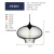 Glass Ball Chandelier Single Head Restaurant Lampshade American Color Nordic Bar Cafe Creative Dining Table Chandelier