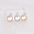 Scarf Buckle Simple Small Square Towel Retaining Ring Pearl Crystal Brooch Single Ring Cross All-Match Fashion Creative Accessories
