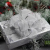 1233 Christmas Gift Packaging Decoration DIY Silver Gray Snow Yarn Silver Onion Side Bilateral Wire Ribbon 3.8cm