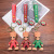 New Creative Cartoon Little Tree Personality Lute Key Chain Schoolbag Doll Key Pendants Car Pendant Keychain