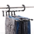 Stainless Steel Magic Pants Rack Multi-Layer Household Storage Magic Hanger Retractable Folding Pants Rack Drying Rack