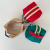 Canvas Small Square Bag Contrast Colors Wiht Red and Green Cosmetic Bag Mini Lipstick Coin Purse Solid Color Student