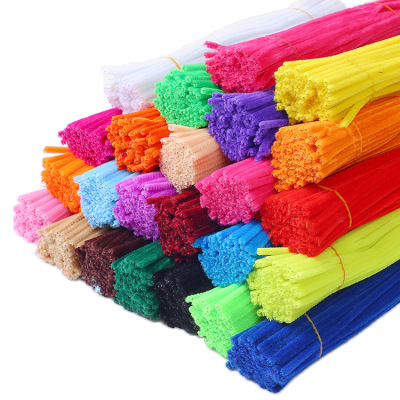 DIY Color Wool Tops Twisted Stick Encrypted Hair Root Environmental Protection High Quality Children's Educational Handmade Ingredients Cross-Border