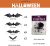 New Halloween Balloon Chain 239 Pieces with Spider Web and Bat Eyes Balloon Ghost Festival Party Decoration Layout