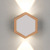 Honeycomb Hexagonal Wall Lamp Sand White Sand Black Gold Edge LED Aluminum Frame Garden Lamp 3-Year Warranty Wide Pressure Outdoor Wall Lamp