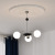 Modern Minimalist Art Magic Bean Glass Living Room Chandelier Nordic Bedroom Light Restaurant Cloakroom Designer Lamps