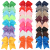 Popular Children Headwear Bowknot Hair Ring 8-Inch Cheerleading Dovetail Fishtail Rubber Band