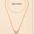 Boutique Copper Plated Gold Inlaid 5A Zircon Simple Fashion High Quality Necklace A010