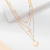 Boutique Copper Plated Gold Inlaid 5A Zircon Simple Fashion High Quality Necklace A003
