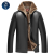 2022 Autumn and Winter New Middle-Aged and Elderly Fur Leather Coat Men's Running Rivers and Lakes plus Velvet Thickened PU Leather Jacket for Dad