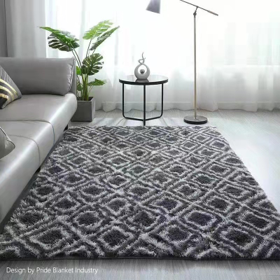 Silk Wool Carpet Nordic Living Room Sofa Coffee Table Cushion Bedroom Bedside Yoga Foot Mat Full of Plush Home Rug