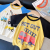 Foreign Trade Children's Summer Clothing T-shirt Cotton Color Matching Children's Short-Sleeved T-shirt Factory Leftover